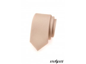 Ivory matná slim kravata