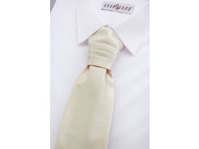 Smetanová dětská jemně lesklá regata  + kapesníček