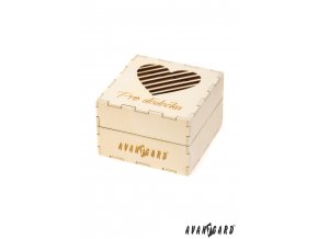 Dřevěná dárková krabička se srdíčkem - Pro dědečka