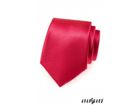 Sytě červená jednobarevná kravata