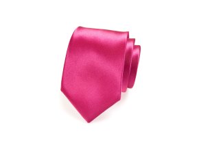 Fuchsiová luxusní jednobarevná kravata