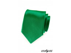 Smaragdová jemně lesklá kravata_