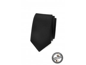 Černá slim matná kravata