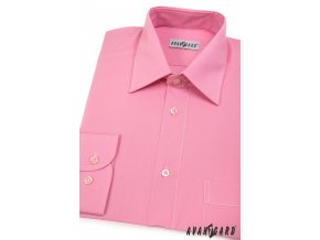 Pánská růžová košile KLASIK s dl.ruk. 451-26