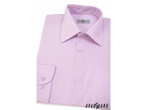 Pánská velmi světle fialová košile KLASIK s dl.ruk. 451-33