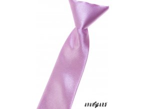Zářivě fialová chlapecká lesklá kravata