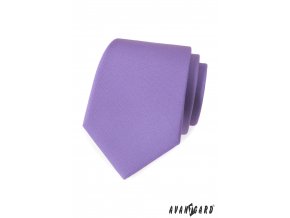 Lila luxusní matná kravata