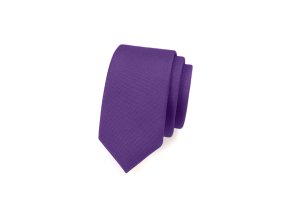 Fialová luxusní slim kravata