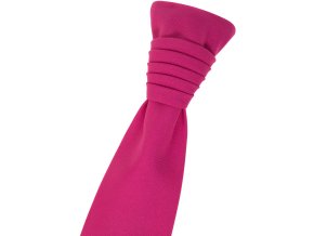 Sytě fuchsiová pánská regata + kapesníček do saka