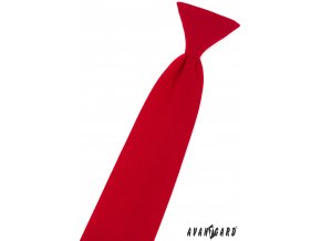 Červená dětská kravata na gumičku