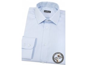 Světle modrá pánská slim fit košile, dl.rukáv, 109-4911