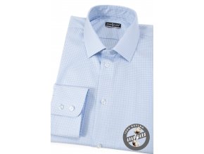 Velmi světle modrá pánská slim fit košile, dl.rukáv, 109-5511