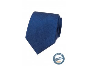 Sytě modrá hedvábná pánská kravata + dárková krabička