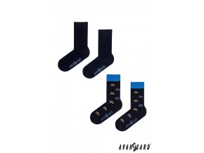 Sada kvalitních pánských ponožek se vzorem – Kolo
