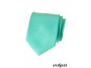 Mátová matná jednobarevná kravata