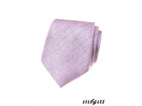 Světle růžová luxusní pánská kravata s žíhaným vzorkem