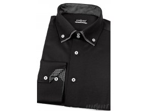 Černá pánská slim fit košile 120-2301