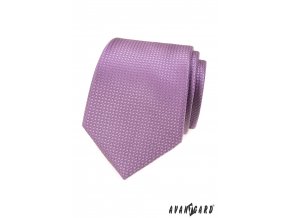 Lila luxusní pánská kravata se vzorkem