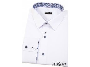 Bílá pánská slim fit košile 125-0182