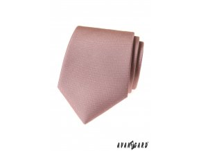 Pudrová luxusní pánská kravata s jemnými tečkami