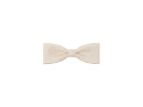 Smetanový pánský motýlek se vzorem stejné barvy (10 cm)