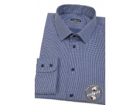 Modrá bavlněná pánská slim fit košile 109-4023
