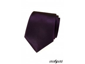 Fialová matnější luxusní pánská kravata