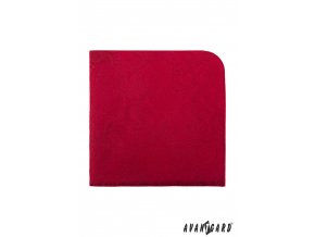 Rudě červený luxusní kapesníček do saka se vzorem stejné barvy