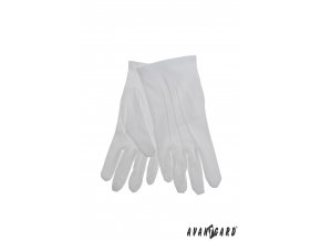 Bílé bavlněné rukavice do tanečních (univerzální velikost)