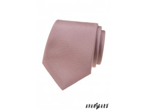 Pudrová matnější pánská kravata