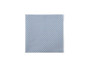 Modro-bílý bavlněný luxusní kapesníček do saka