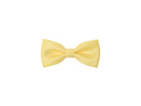 Žlutý matnější pánský motýlek + kapesníček do saka