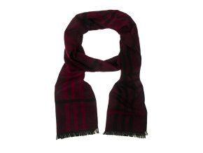 Vínová pánská šála s tmavými detaily