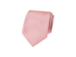 Světle pudrová luxusní pánská kravata se vzorovanou strukturou
