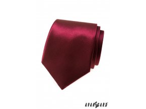 Bordó kravata bez vzoru_