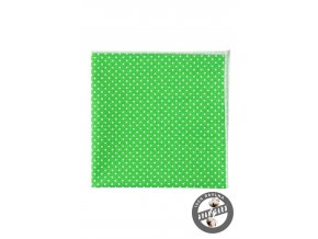 Zelený kapesníček s puntíky