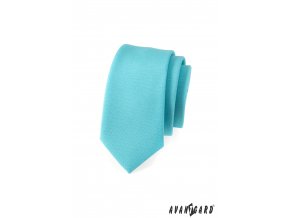 Tyrkysová slim kravata