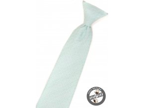 Mátová chlapecká kravata s jemnými proužky