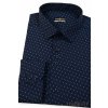 Modrá pánská SLIM FIT košile, dl. rukáv, 125-3108