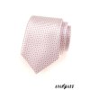 Lososová kravata s růžovými tečkami