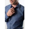 Modrá pánská SLIM FIT košile, dl.rukáv, 109-48