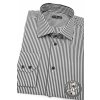 Černo-bílá SLIM fit košile, dl. rukáv, 109-386