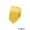 Žlutá velmi jemně vzorkovaná slim kravata