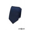 Tmavě modrá slim kravata s nenápadným vzorkem