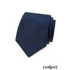 Tmavě modrá kravata s vroubkovanou strukturou
