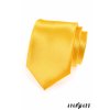 Žlutá jednobarevná lesklá kravata