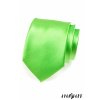 Světle zářivě zelená jednobarevná lesklá kravata