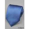 Modrá jednobarevná lesklá kravata