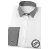 Bílá dámská bavlněná košile na manž. knoflíčky, 722-0123