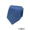 Světle modrá kravata s tmavým obdélníkovým vzorem